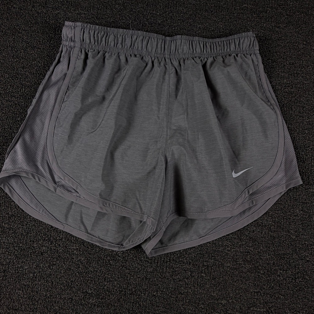 Nike Shorts Womens Small Tempo Gray Dri-FIT Mesh Athletic Running EUC